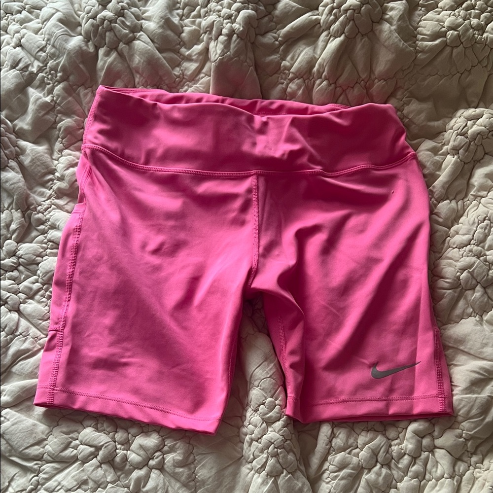 Nike Women's Bright Pink Bike Shorts